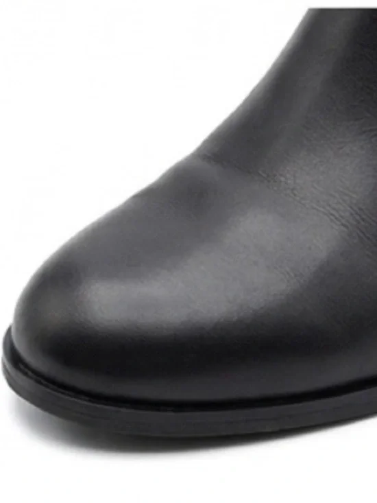 Michael Kors Kincaid Black Leather Studded Moto Boots Women’s Size 9M - Picture 5 of 13